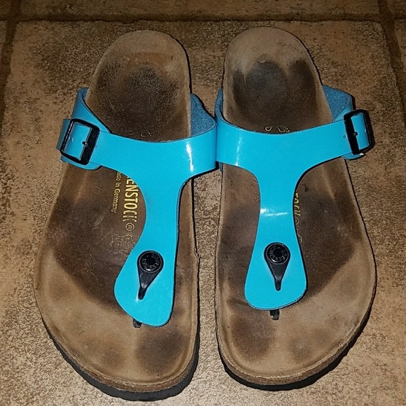 birkenstock gizeh turquoise